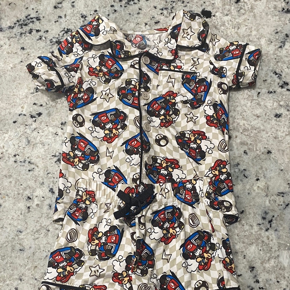 2t Mario Cart Boys Pajama Set